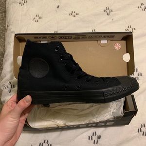 Converse High Tops, All Black